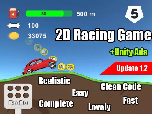 دانلود پکیج 2D Racing Game